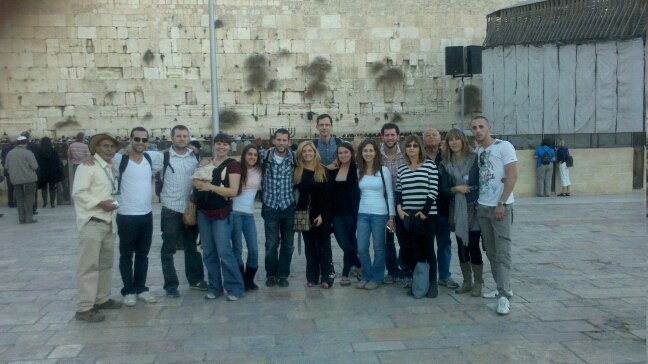 Group tour at the Kotel